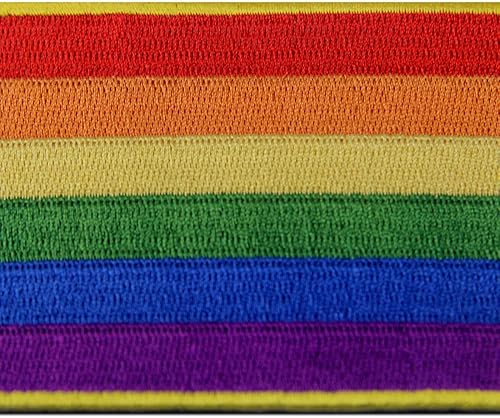 Patch brodé en forme de LGBT, Drapeau arc-en-ciel, à coudre ou à coller avec fer à repasser - Nail Gallerys