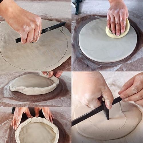 ZHONGJIUYUAN Stlye Lot de 2 emporte-pièces ronds en plastique, 18 x 1,2 cm, épaisseur 0,5 cm, gamme 1 cm-34 cm, numéro de pièce 11 - Nail Gallerys