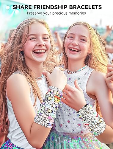 ARTDOT 800Pcs Perles Lettres Ronde, 7 x 4mm Acrylique Perles pour Bracelet Alphabet DIY la Fabrication de Bijoux, Friendship Bracelet Kit Colliers Enfants Fille DIY Cadeau - Nail Gallerys