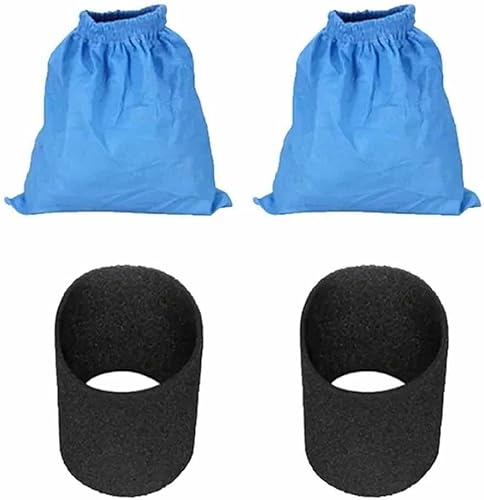Lot de 4 sacs filtrants textiles pour Karcher MV1 WD1 WD2 WD3 NT Series Facile à remplacer et à entretenir (A) - Nail Gallerys