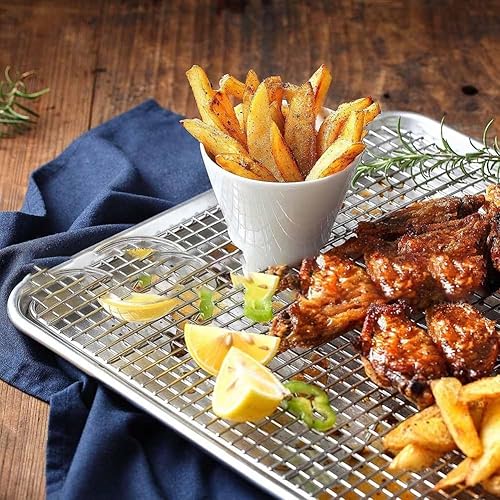 ZYWUOY Grille de cuisson carrée en acier inoxydable pour petites cuisines - Nail Gallerys