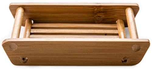 Kaxich Lot de 2 Porte-Savon en Bois Bambou Naturel Boîte à Savon Support de Stockage de Savon de Douche Saver pour Salle de Bain Douche Cuisine - Nail Gallerys