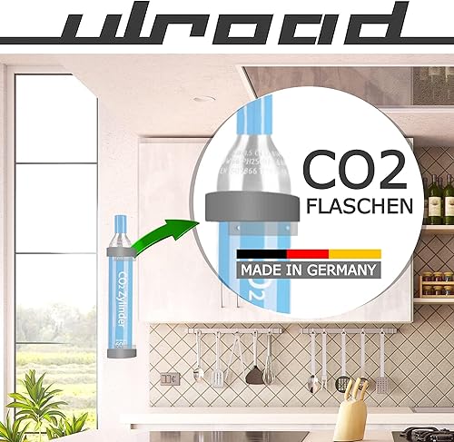 ULROAD Support mural pour bouteilles de CO2 compatible avec Sodastream - Accessoire pour bouteille de gaz carbonique - 60 l (pour 1 bouteille) - Nail Gallerys