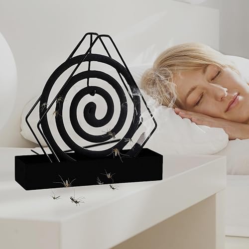 Porte-Brûleur D'encens à Bobine, Anti Moustique Suspendu Coil Holder en Métal, Support Serpentin Anti-Moustiques Fer, Porte Anti-Moustique pour l'Intérieur l'Extérieur - Nail Gallerys