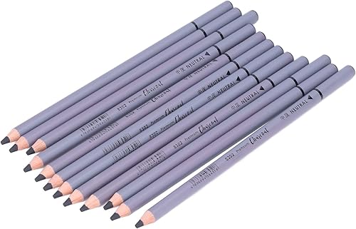 12 Pièces Crayons de Charbon de Bois Crayons de Dessin au Charbon de Bois Croquis Crayons de Charbon de Bois pour Débutants, Professionnels et Artistes - Nail Gallerys