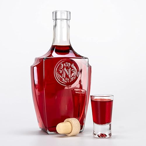 Superbutelki.PL Lot de 10 bouteilles en verre 250 ml - Bouteilles à vin vides - Bouteille en verre Bonaparte - Bouteilles à remplir - Bouteille en verre avec bouchon - Nail Gallerys