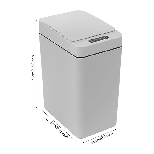 RjcdOPL Lot de 2 Poubelle à Capteur Automatique 12L, 3 Modes d'Ouverture, Étanchéité IPX5, pour Cuisine, Salle de Bain, Chambre, Salon (Beige) - Nail Gallerys