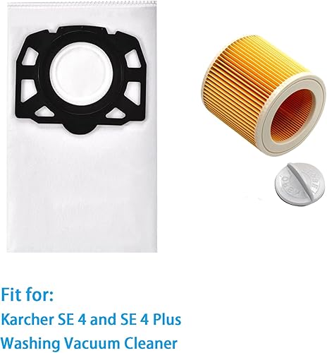 LOHILL Accessoire et pour aspirateur Kärcher SE4 SE 4 Plu KFI 3310 KFI 357 6 ag 2 filtre HEPA - Nail Gallerys