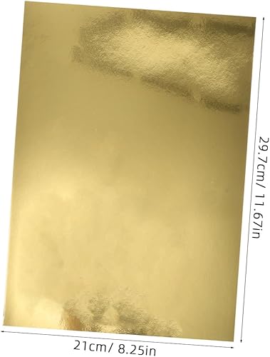 Gadpiparty 10feuilles Carton Métallique Or Miroir Papier Reflectif Pour Diy Créations Et Décorations De Fête - Nail Gallerys