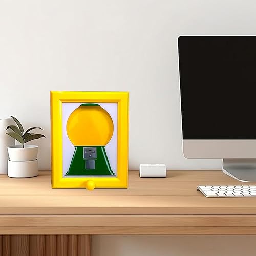 Handys Candy Frame | Cadre photo distributeur de bonbons à suspendre | Distributeur de bonbons rotatif Handys Distribution rapide | Machine à gommes dans un cadre, photo d'art décoratif pour le salon - Nail Gallerys