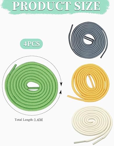 TPZORJX Pack de 4 cordons pour pantalon de jogging - cordon universel 160 cm cordons pour sweat à capuche,ruban polyester,pantalon pour sweat à capuche,pantalons sport,vestes,chaussures sport - Nail Gallerys