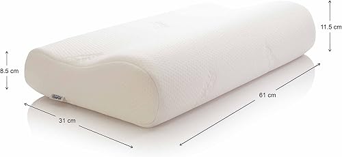 Tempur Original Pillow Oreiller Ergonomique en Mousse à mémoire de Forme pour Les Personnes Dormant sur Le côté et Le Dos avec Housse Lavable Taille L 61 x 31 x 11,5/8 cm - Nail Gallerys