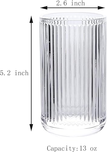 Gaolinci Lot de 2 gobelets en verre, porte-brosse à dents, gobelets de salle de bain, 388,5 g - Nail Gallerys