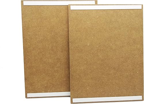 Tableaux de salle de bain classiques/plaques en bois Set de 2 tableaux de 19 cm x 25 cm x 4 mm. Adhésif facile à accrocher. Décoration murale pour la maison - Nail Gallerys