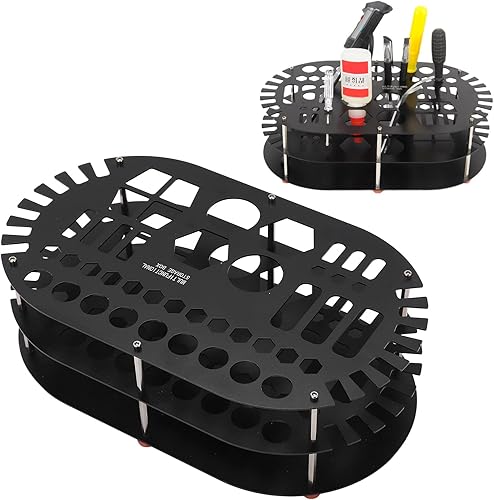 Panv Support d'organisateur de Bureau, Support d'organisateur de Tournevis en Aluminium Stable et Flexible pour Le Matériel - Nail Gallerys