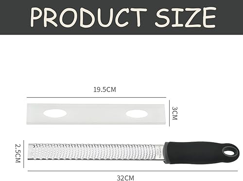 Bkemkri Râpe de Cuisine Fine, Râpe pour Citron, Gingembre Rape Fromage, Râpe À Fromage Manuelle, Râpe de Qualité Supérieure, Rape Parmesan, Rapeuse Fromage, Zesteur d'Agrumes, Râpe à Fromage Manuelle - Nail Gallerys