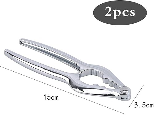 Casse Noix,2 Pièces Casse-Noisette Casse Noix en Métal-15 Cm Convient pour Noix, Aux Noix Noix, Noisettes, Amandes, Noix du Brésil ou Autres Écrous - Nail Gallerys