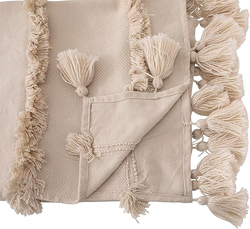 Atmosphera - Jeté de lit Row - Beige - 130x180 cm - Nail Gallerys