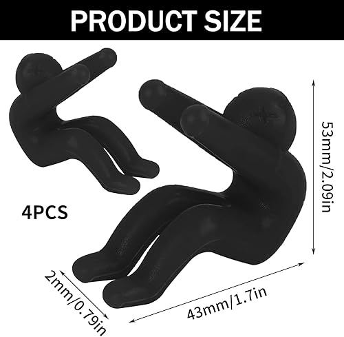 4 Pièces Leviers Couvercle en Silicone, Ouvre Couvercle Casserole Antidébordement Qui Empêche la Casserole de Déborder, Protection Anti-Éclaboussures de Cuisine Universelle (Noir/Blanc) - Nail Gallerys
