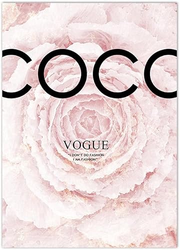 SYXBEIVK Mode Livre Fille Mur Art Impression Sur Toile Affiche De Mode Fleur Rose Pivoine Bouteille De Parfum Mur Photos Salon Décor Peinture-40x60cmx3Pcs-pas de cadre - Nail Gallerys