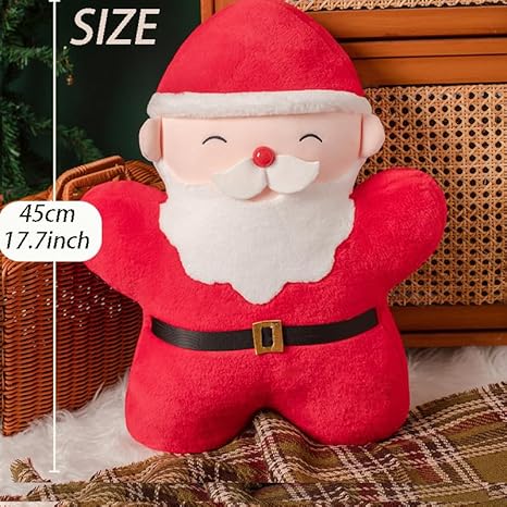 JINGTOPS Oreiller en Peluche de Noël - 45 cm en Forme d'Arbre, Coussin Bonhomme en Pain D'épice, Jouet (Sapin de Noël) - Nail Gallerys