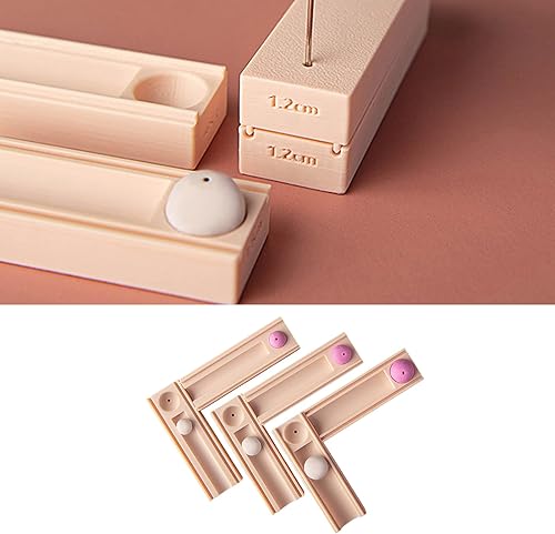 Ensemble de moules à perles en argile faits à la main avec fonction perforatrice pour fabrication de perles d'argile pour travaux manuels et décorations de bijoux - Nail Gallerys