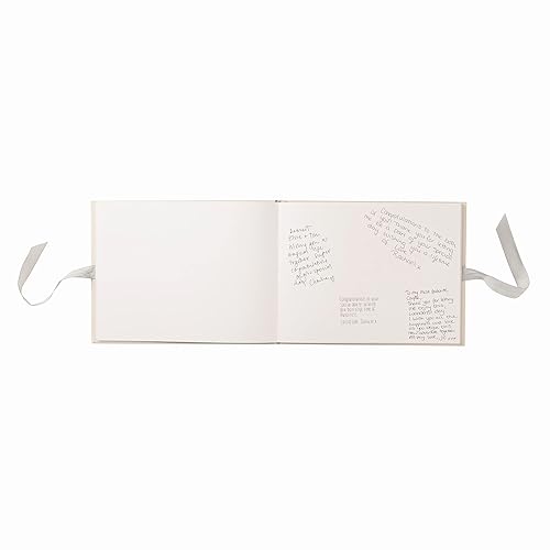 Busy B - Livre d’or de mariage - Crème - Livre pour les invités avec 64 pages, espace pour messages et fermeture par ruban. - Nail Gallerys