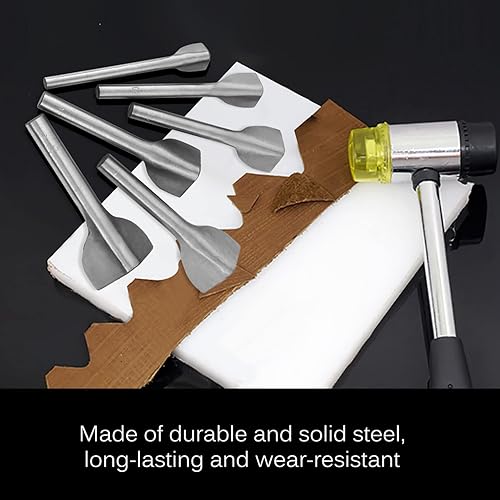 Lot De 6 Poinçons En Cuir En Forme De V, Outils De Coupe En Cuir Pour Ceinture, Sac De Portefeuille, 15 Mm, 20 Mm, 25 Mm, 30 Mm, 35 Mm, 40 Mm. - Nail Gallerys