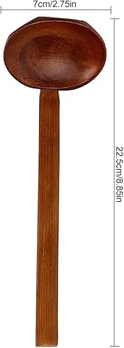 Cuillères en Bois, 4pcs Cuillère à Tortue à Poignée Longue Japonais Cuillère Ajisen Ramen Cuillère à Soupe Bois Premium pour Porridge Soupe Ramen Pot Chaud - Nail Gallerys