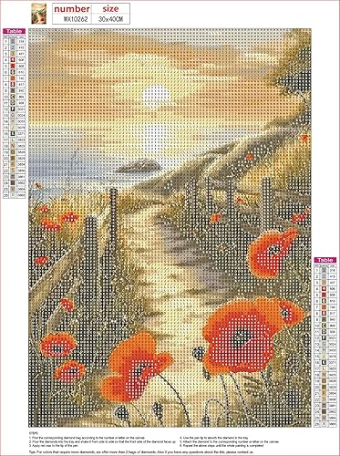 MXJSUA Diamond Painting Kit pour Adulte Débutant, Fleur de Mer 5D Diamant Painting Images Ronde Diamond Peinture Diamant Adulte, Cristal Débutant Art Set pour Décoration Murale Maison 30x40cm - Nail Gallerys