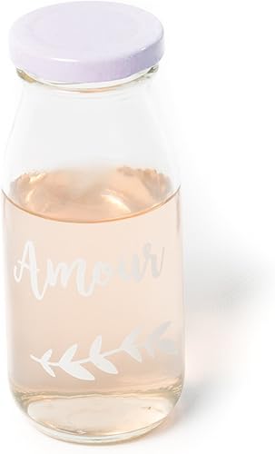 Generique - Bouteille en Verre Candy Bar Amour 6 x 14,5 cm - Nail Gallerys