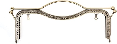 Kobeleen 1pc Porte-Monnaie Sac Baiser Fermoir Serrure métal Arc Cadre Main Bricolage Artisanat 27cm - Nail Gallerys