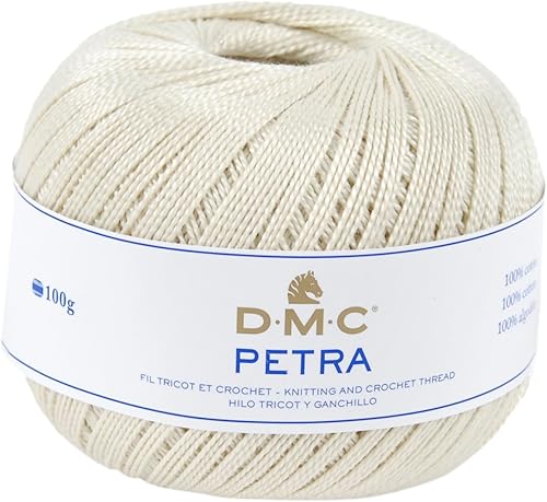 DMC - Pétra - Fil à tricoter et à crocheter | 100% coton - Idéal pour vêtements, layette et décoration - Nail Gallerys