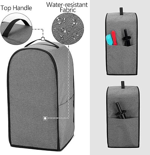 Yarwo Housse pour Blender, Housse Anti Poussiere pour Blender avec Poignée Supérieure et Poches pour Accessoires, Gris avec Motif de Flèche(Housse Uniquement) - Nail Gallerys
