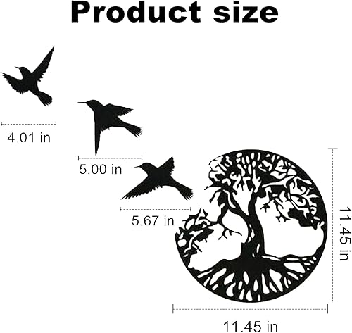 Art de l'arbre de Vie en Métal, Signe de ​Famille, Décoration Murale, Décor D'intérieur … - Nail Gallerys