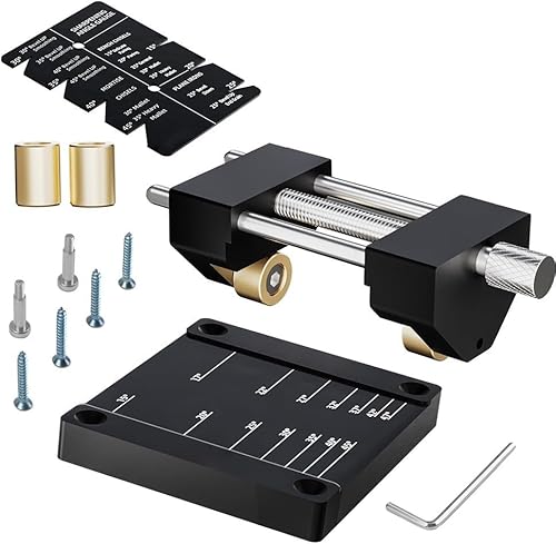 Jotekonoby Système de guide d'affûtage, burin et rabot avec guide d'affûtage, planche à mesurer, pour le travail du bois (A) - Nail Gallerys