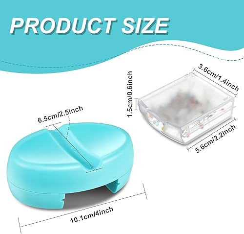 WILLBOND Coussin de Couture Magnétique Coussins Porte-Épingles Étui de Rangement de Broches à Coudre Fournitures de Courtepointe Coussin à Broches avec 100 Pièces Broches à Tête en Plastique - Nail Gallerys
