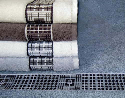 Möve Serviette Fjord, Coton, Cendre, 50 x 100 cm - Nail Gallerys