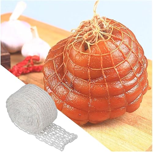 LNGJIN Filet à jambon de 10 m, filet à viande blanc, filet à rôti, filet à jambon 16 trous, filet élastique pour le stockage, la friture, la cuisson de la viande et du jambon, blanc - Nail Gallerys