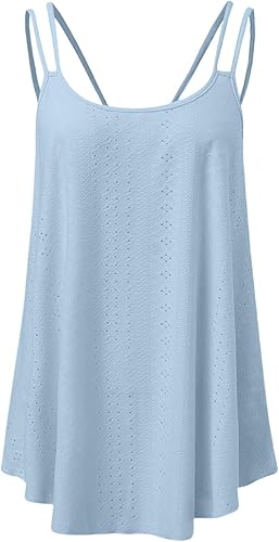 Haut sans manches pour femme - Grande taille - Taille 44 - T-shirt de gym surdimensionné - Débardeurs à col rond - Vêtements d'été - Camitops - Chemise surdimensionnée - Nail Gallerys