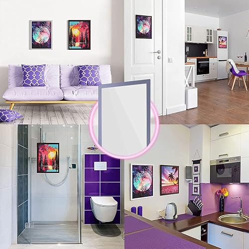 Starnearby Cadre Magnétique pour Diamond Pianting, Cadre de Peinture en Diamant, Cadre Magnétique Auto-adhésif pour Diamant Painting, Peinture, Poster ou Photo - Nail Gallerys