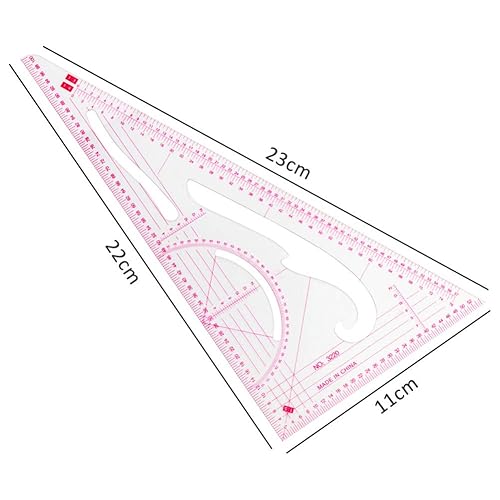 XDLink Lot de 4 Règle Couture Courbe en Plastique Souple Inscriptions Claires pour Faire Courbes Lignes et Patrons - Nail Gallerys