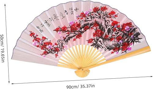 Balacoo Éventail Mural Pliant Chinois Classique Décoration Murale Élégante pour Salon Photographie Et Célébrations - Nail Gallerys
