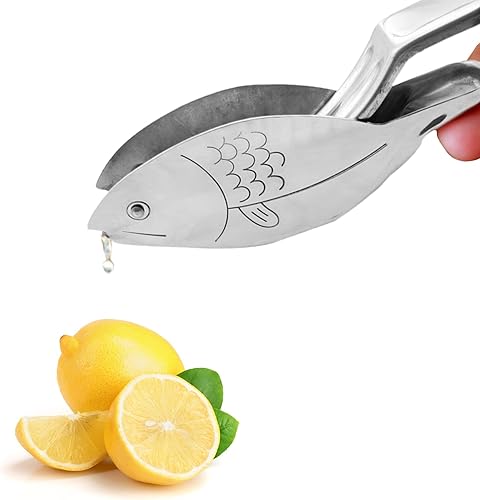 BestAlice Lot de 2 presse-agrumes manuels en acier inoxydable pour presser le citron, presse-citron portable pour bar à domicile, poisson - Nail Gallerys