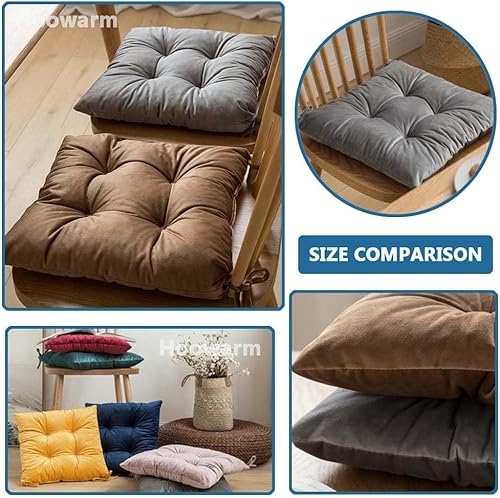Coussin de Chaise Manger Carrée Galette de Chaise Bureau Coussin de Siège Épaissir 35x35cm Coussin de Sol Jardin Exterieur Interieur Coussin d'assise(A1) - Nail Gallerys