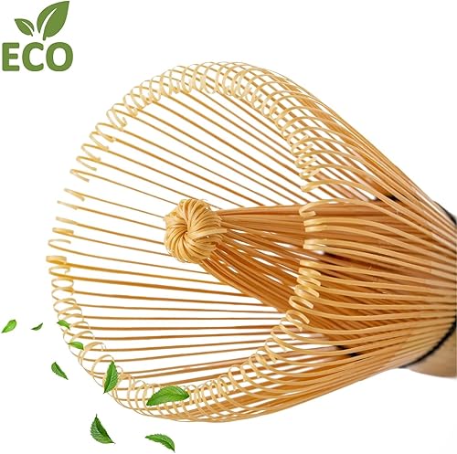 Fouet à matcha en bambou - 100 dents - Fouet en bambou - Fouet japonais en poudre - Fait à la main WILVIKERILI - Nail Gallerys