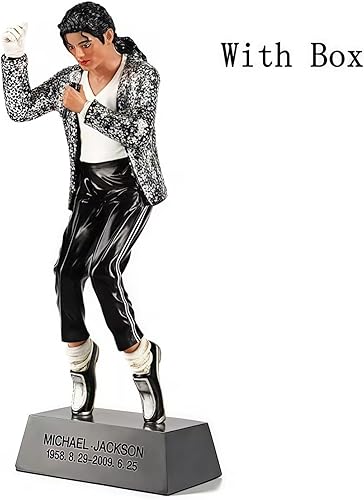 Michael MJ Figurine Jackson en PVC 22,3 cm - Figurine décorative à collectionner - Cadeau souvenir pour les fans (A+B) - Nail Gallerys