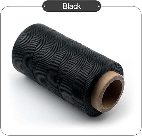 Fil ciré à coudre 1 0 mm 70 m pour projets en cuir, tissus d'ameublement et loisirs créatifs (blanc) - Nail Gallerys