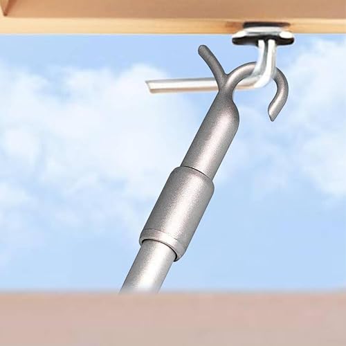 Tringle à Rideau Télescopique 33-60 cm en Alliage d'aluminium avec Crochet pour Fenêtre de Toit - Nail Gallerys