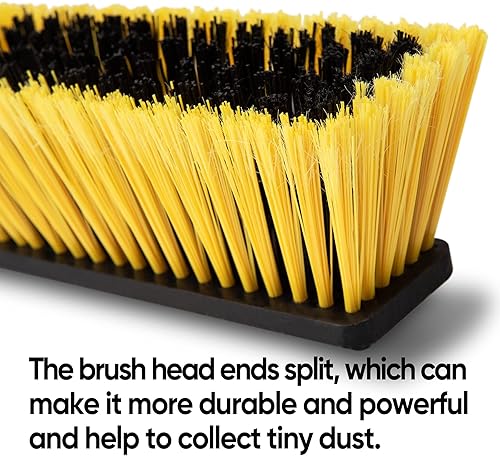 Yocada Balai d'extérieur Robuste de 61 cm avec Poils rigides pour Le Nettoyage de terrasse, Garage, Pont, béton, Bois, Pierre, carrelage, Sol, 165,9 cm de Long - Nail Gallerys